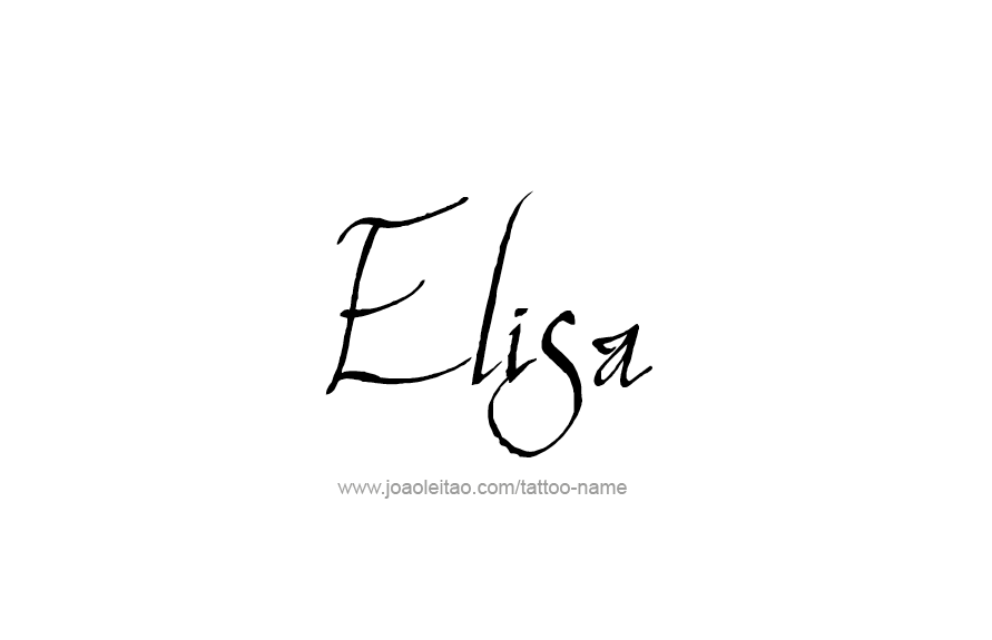 Tattoo Design Name Elisa   