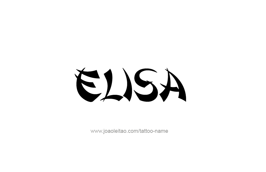 Tattoo Design Name Elisa   