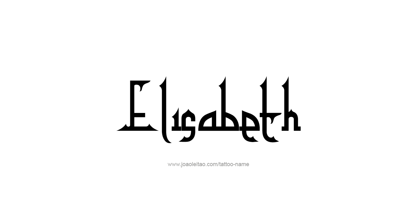 Tattoo Design Name Elisabeth   