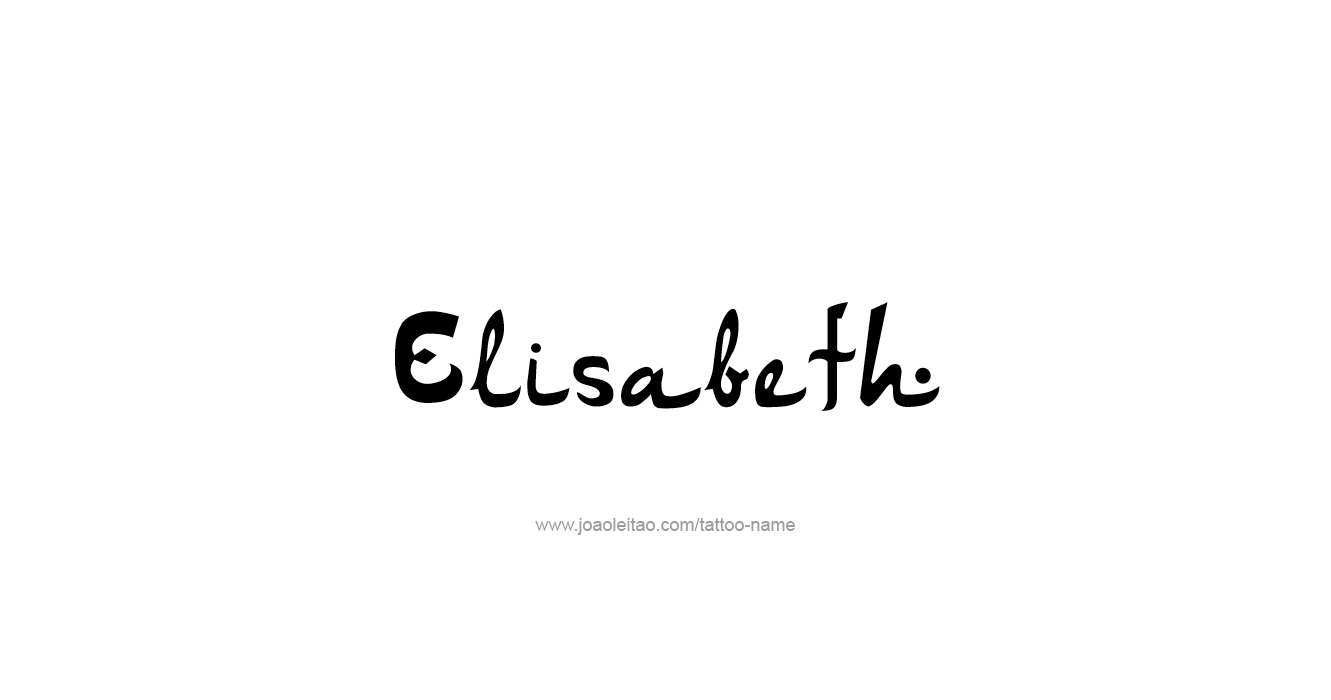 Tattoo Design Name Elisabeth   