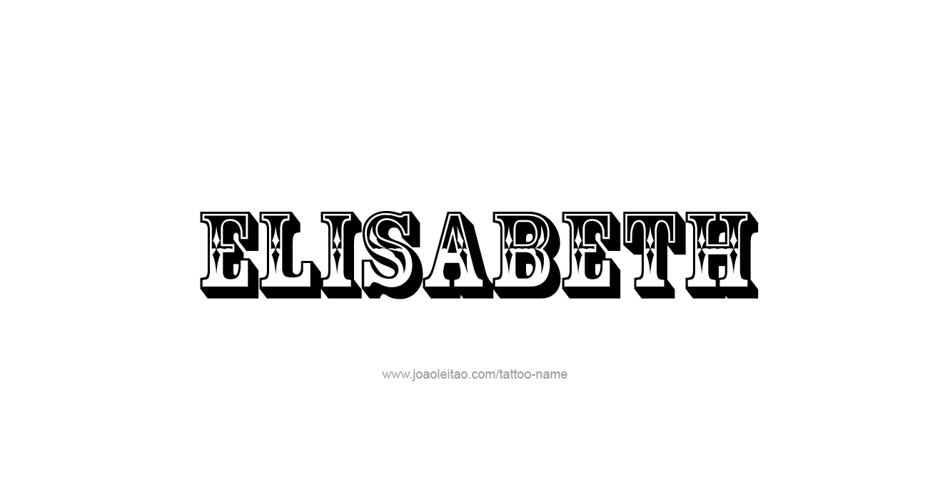 Tattoo Design Name Elisabeth   