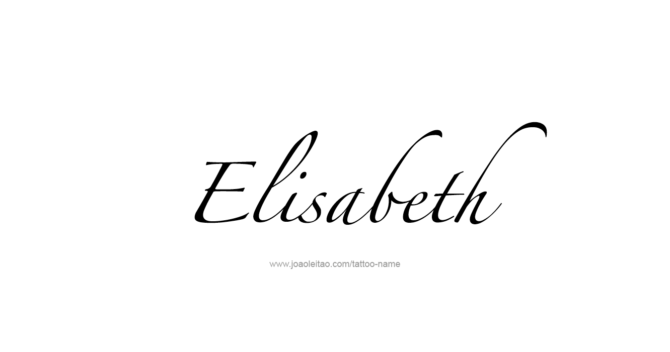 Tattoo Design Name Elisabeth   