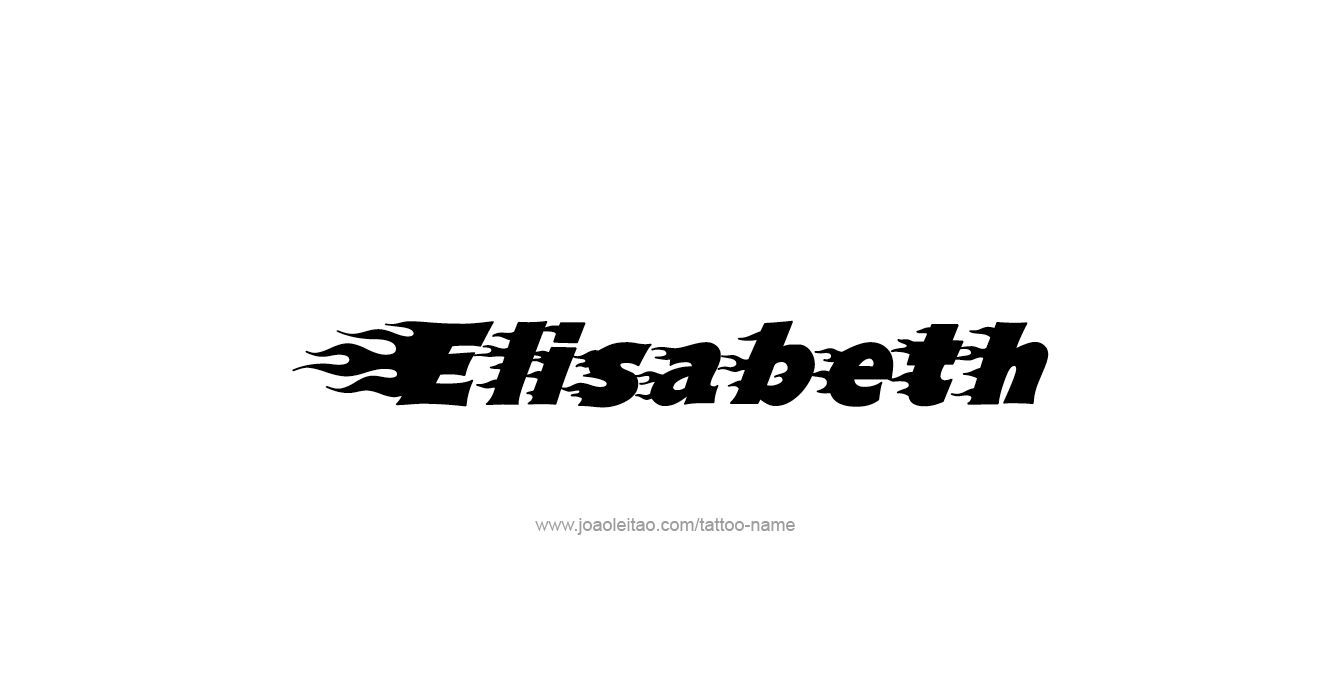 Tattoo Design Name Elisabeth   