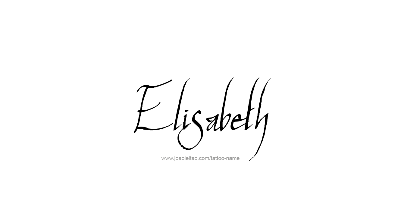 Tattoo Design Name Elisabeth   