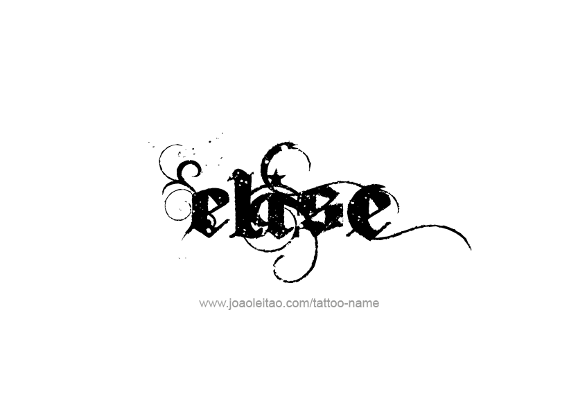 Tattoo Design Name Elise   