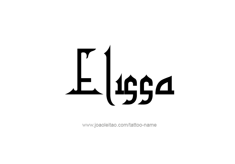 Tattoo Design Name Elissa   