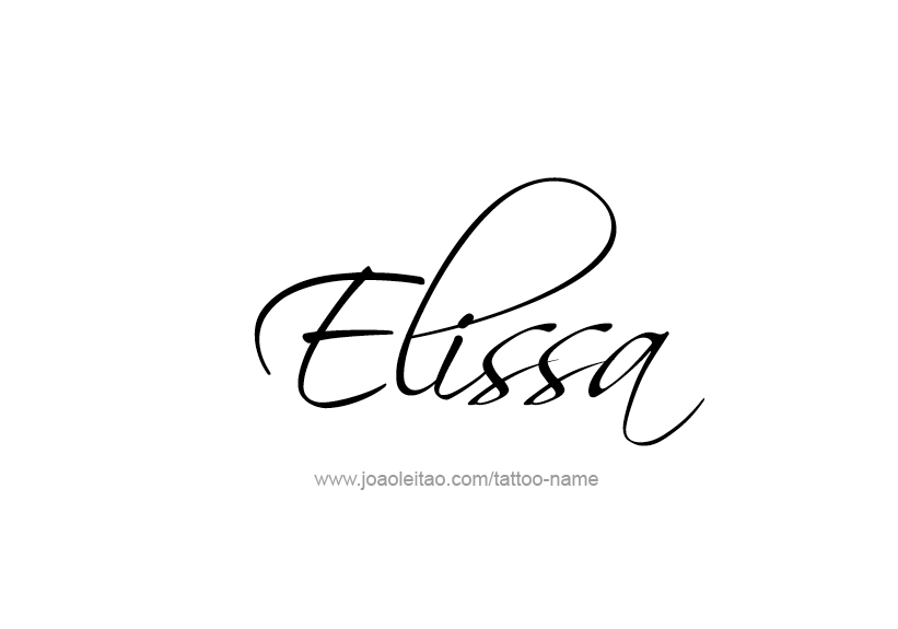 Tattoo Design Name Elissa   