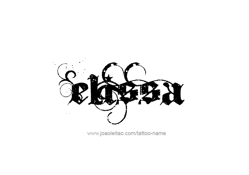 Tattoo Design Name Elissa   