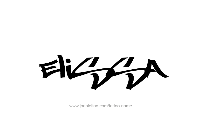 Tattoo Design Name Elissa   