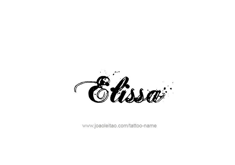 Tattoo Design Name Elissa   