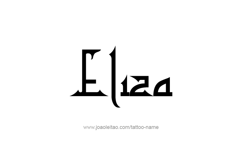 Tattoo Design Name Eliza   