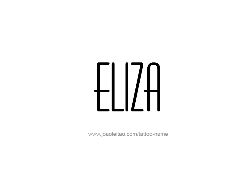 Tattoo Design Name Eliza   