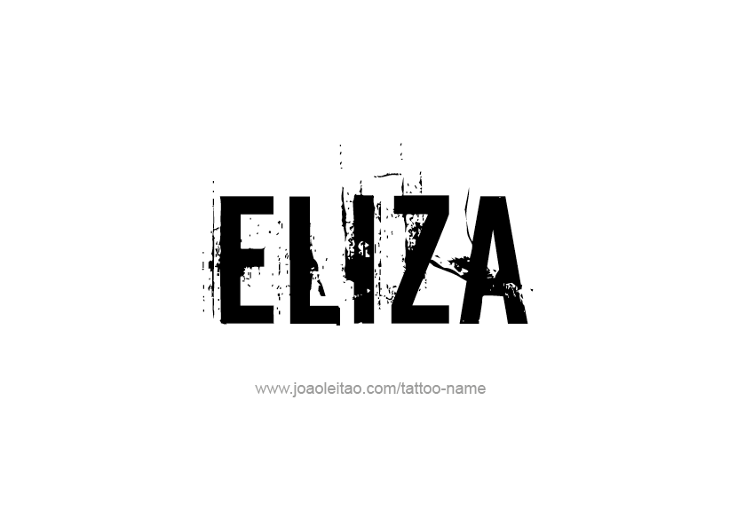 Tattoo Design Name Eliza   