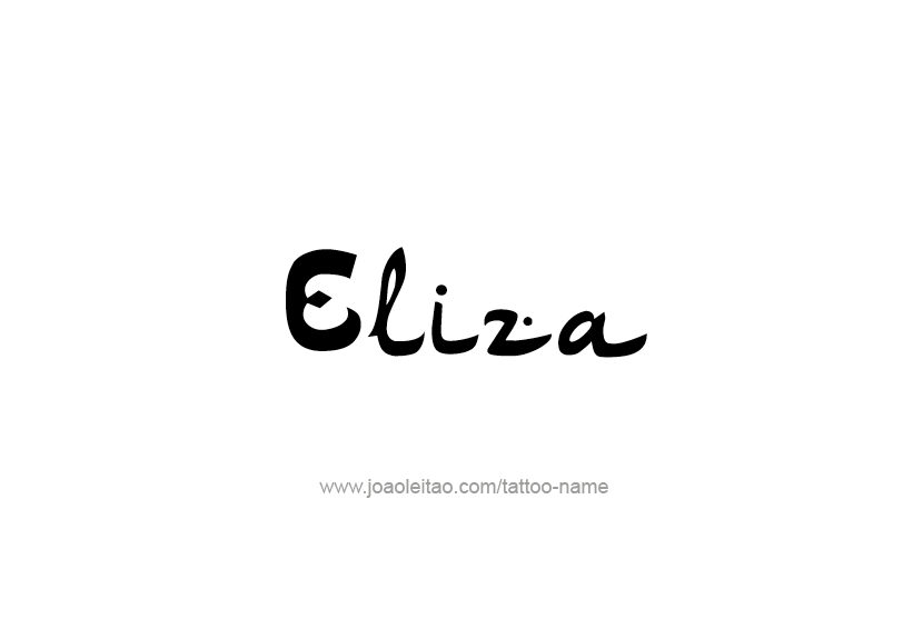 Tattoo Design Name Eliza   