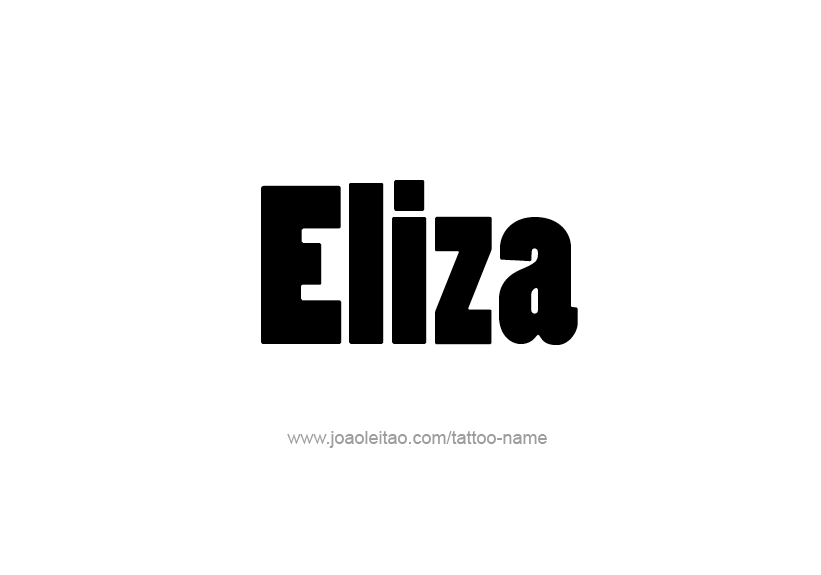 Tattoo Design Name Eliza   