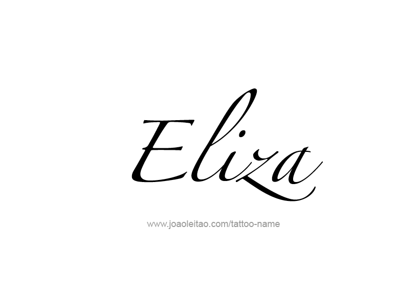 Tattoo Design Name Eliza   