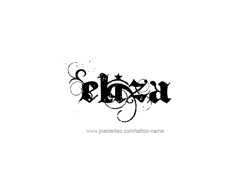 Tattoo Design Name Eliza   