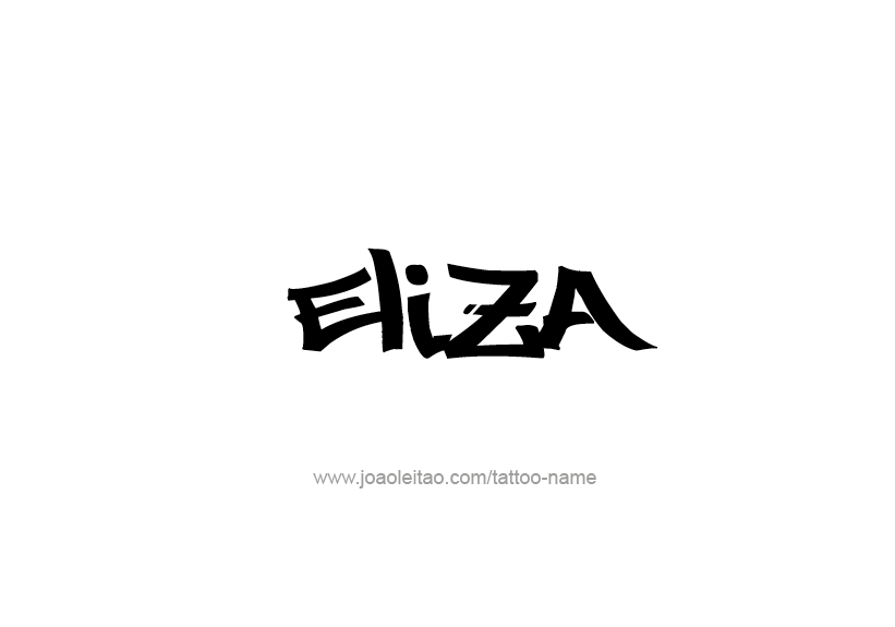 Tattoo Design Name Eliza   