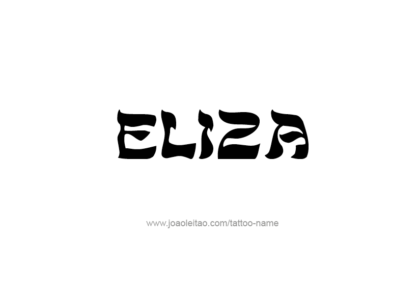 Tattoo Design Name Eliza   