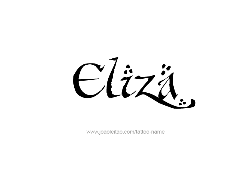 Tattoo Design Name Eliza   