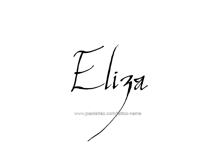 Tattoo Design Name Eliza   