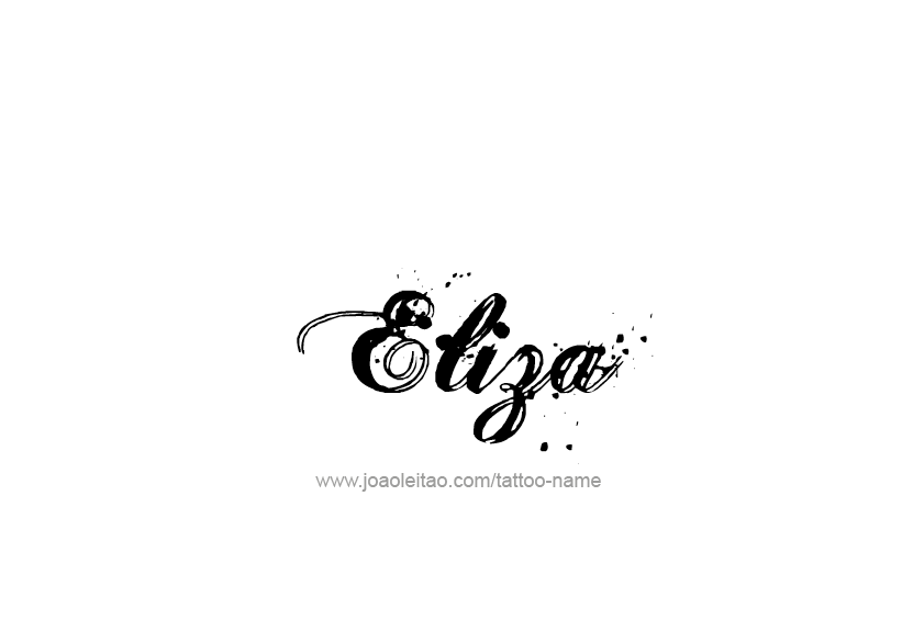 Tattoo Design Name Eliza   