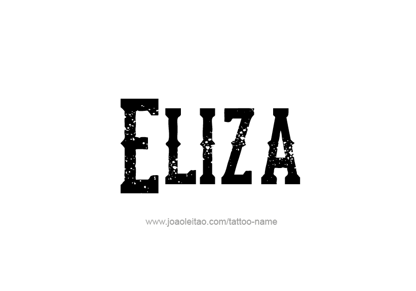 Tattoo Design Name Eliza   