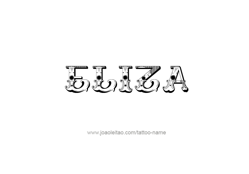 Tattoo Design Name Eliza   