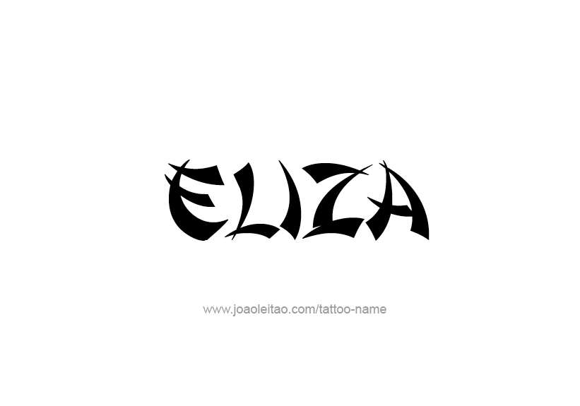 Tattoo Design Name Eliza   