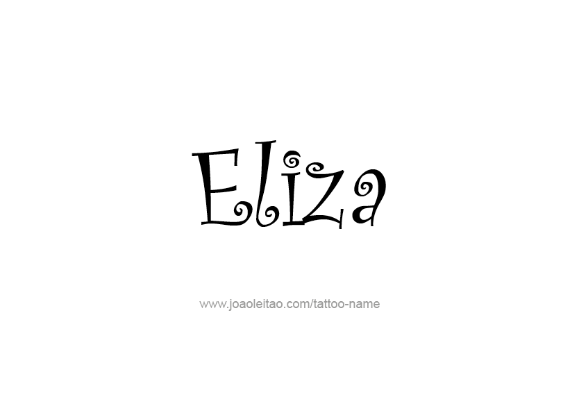 Tattoo Design Name Eliza   