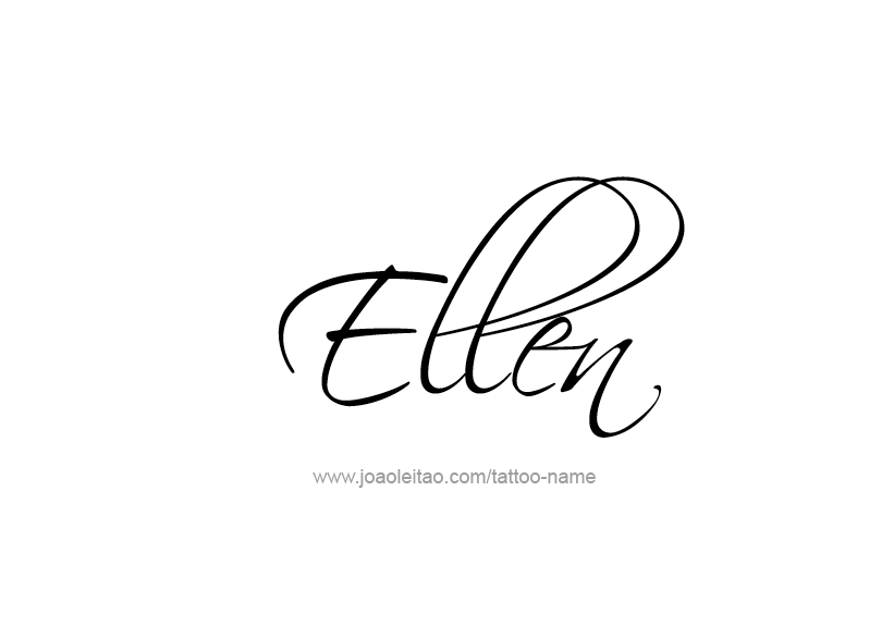 Tattoo Design Name Ellen   