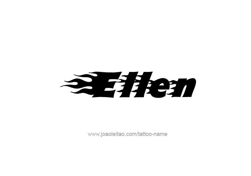 Tattoo Design Name Ellen   