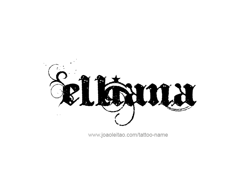 Tattoo Design Name Elliana   