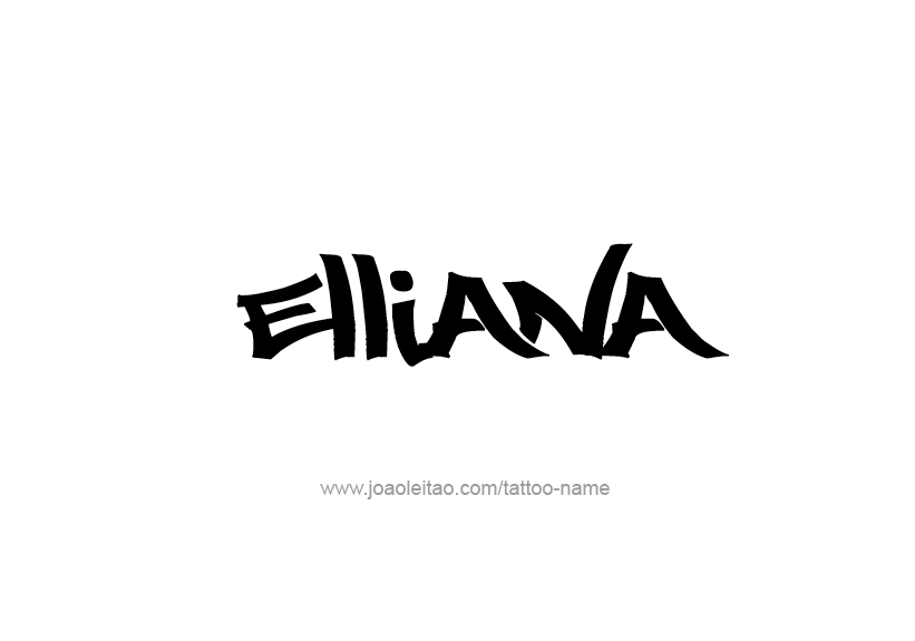 Tattoo Design Name Elliana   