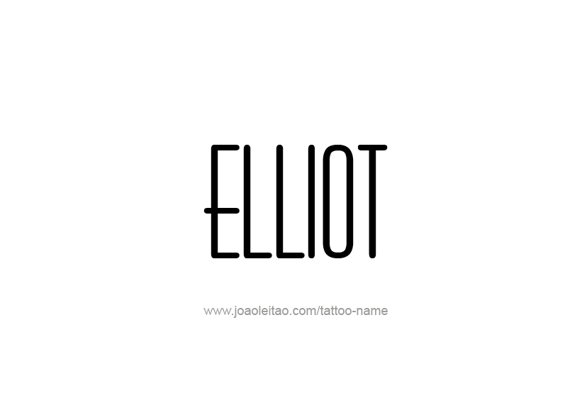 Tattoo Design Name Elliot   