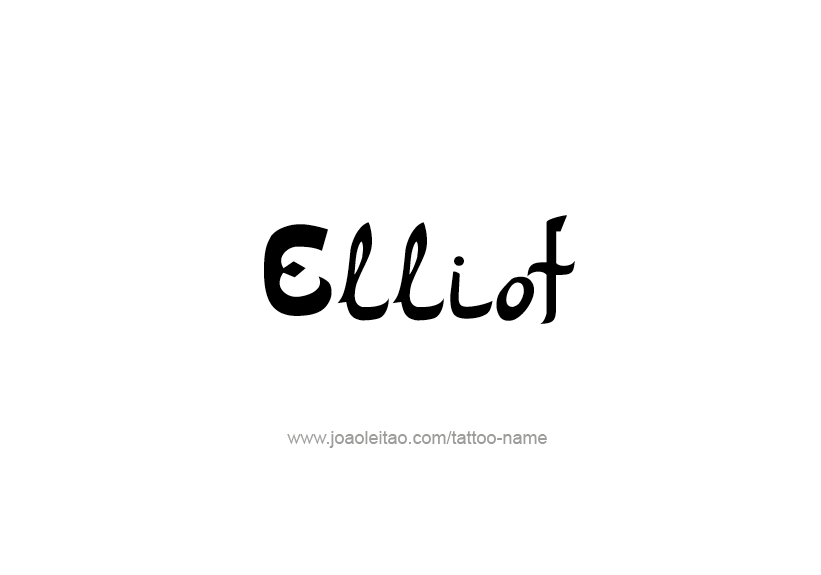 Tattoo Design Name Elliot   