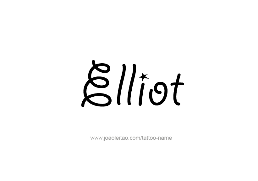 Tattoo Design Name Elliot   