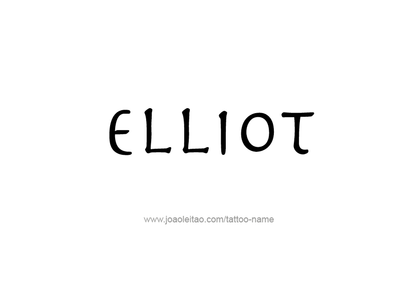 Tattoo Design Name Elliot   