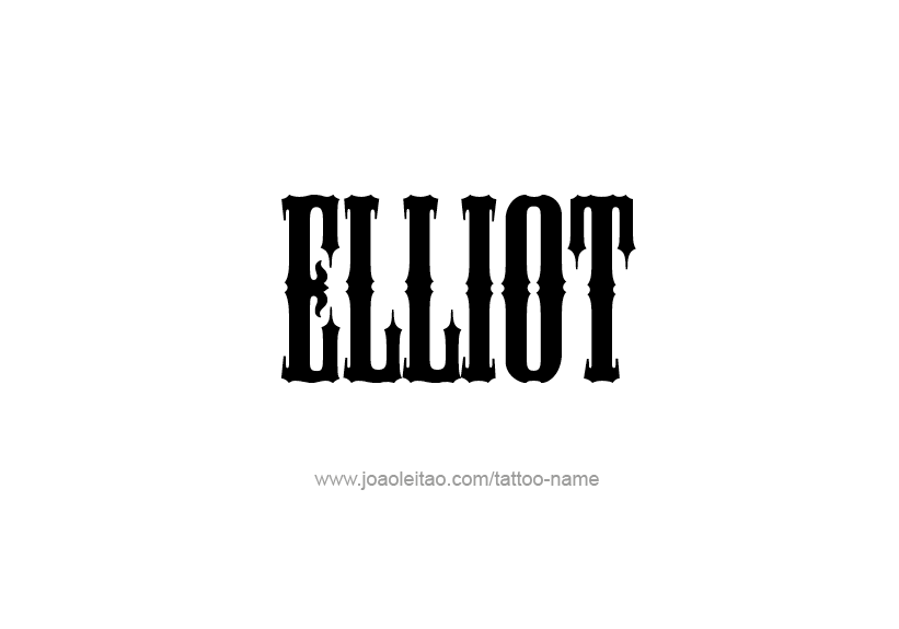 Tattoo Design Name Elliot   