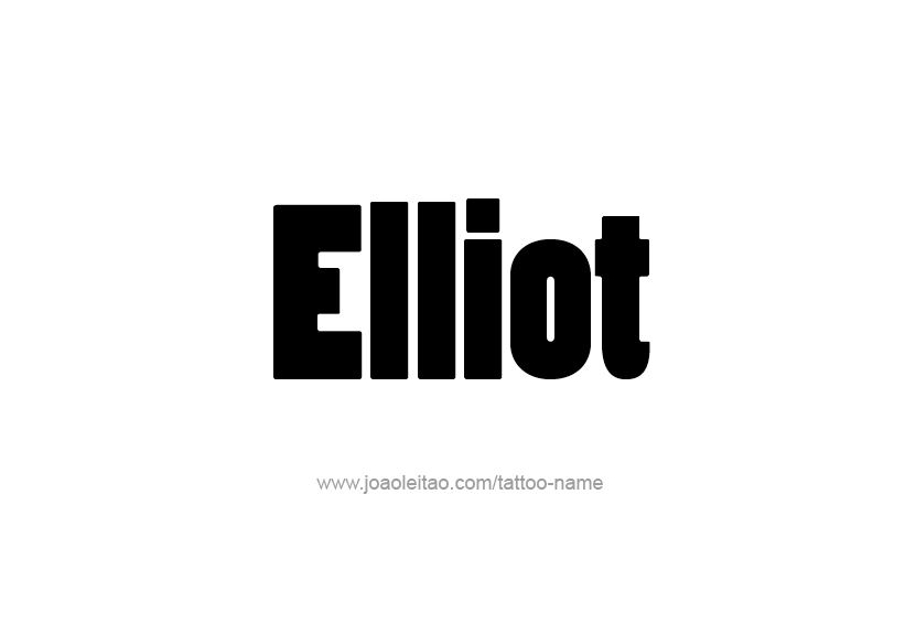 Tattoo Design Name Elliot   