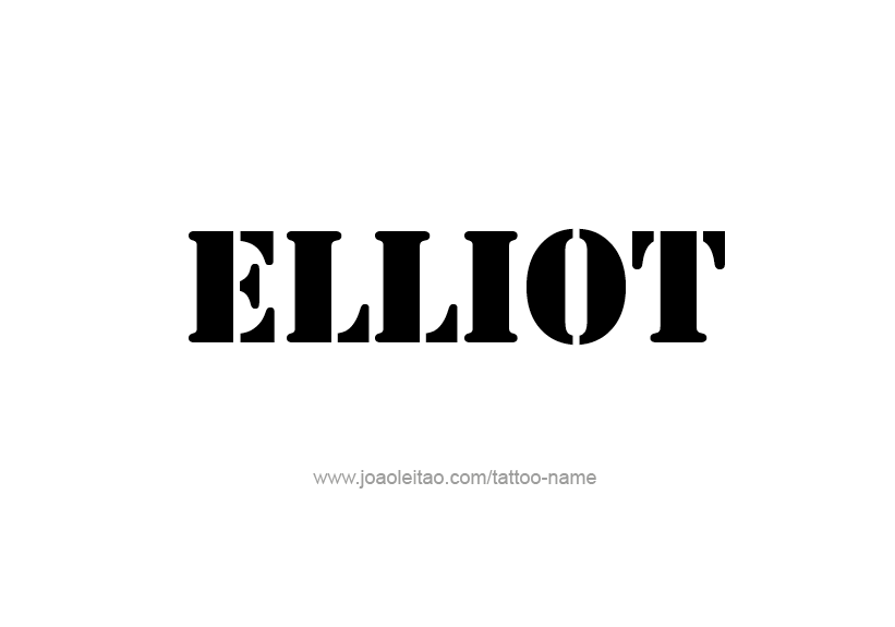 Tattoo Design Name Elliot   