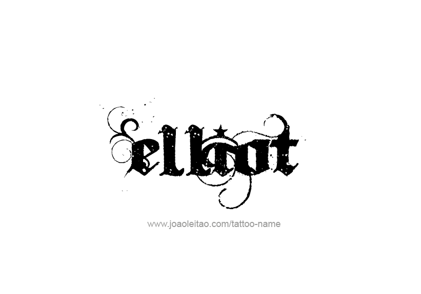 Tattoo Design Name Elliot   