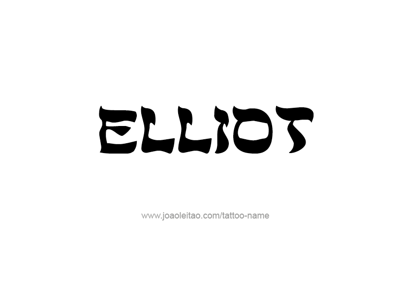 Tattoo Design Name Elliot   