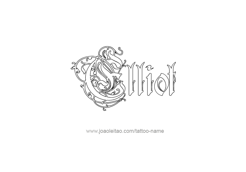 Tattoo Design Name Elliot   