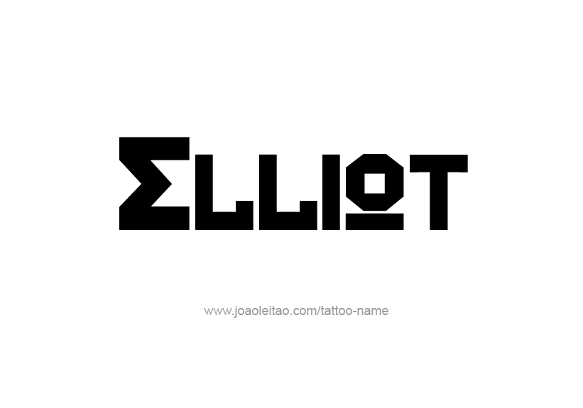 Tattoo Design Name Elliot   