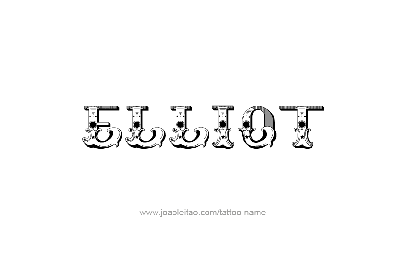 Tattoo Design Name Elliot   