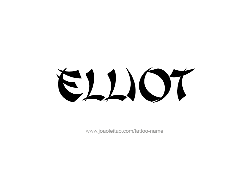 Tattoo Design Name Elliot   