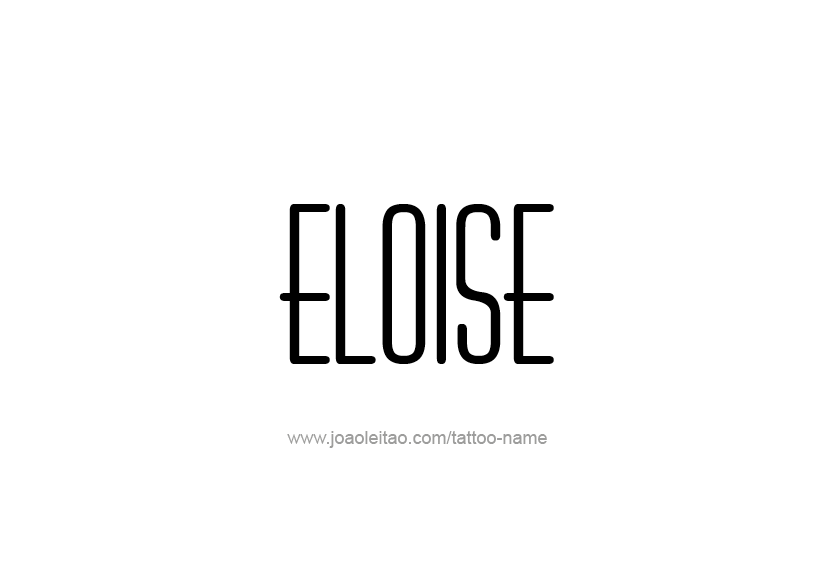 Tattoo Design Name Eloise   