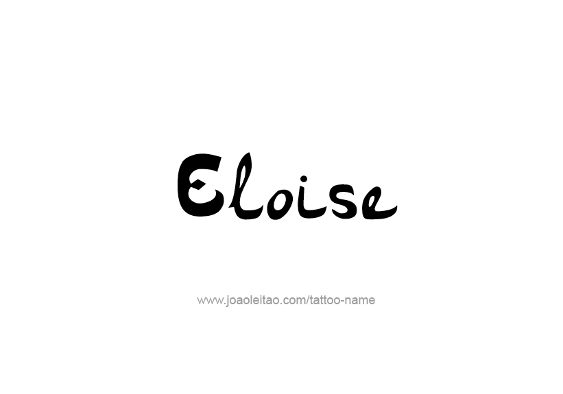 Tattoo Design Name Eloise   