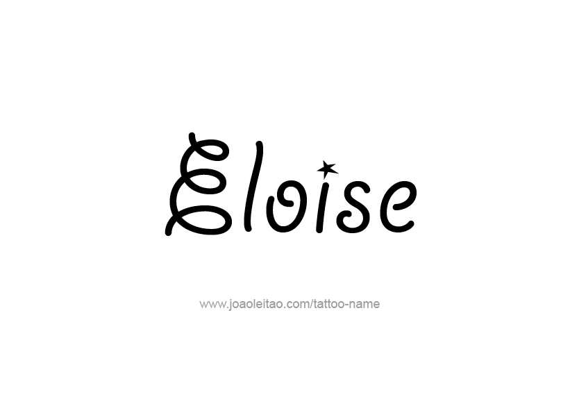 Tattoo Design Name Eloise   